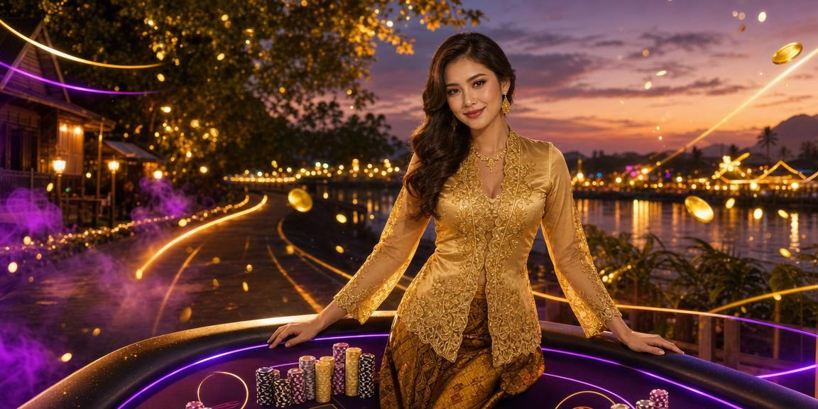 Malaysian female sports fan in kebaya following richman88 badminton betting